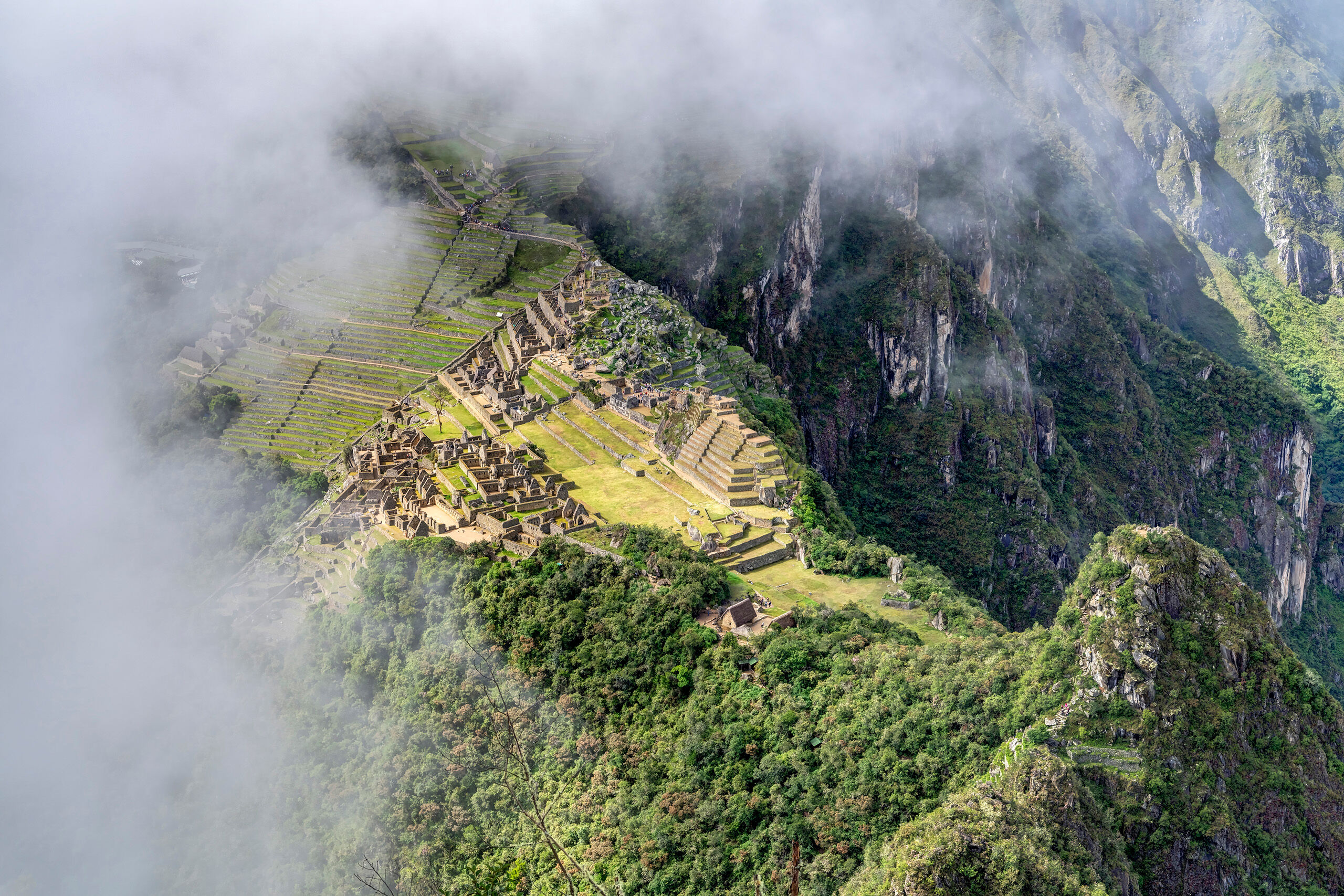 Machu Picchu from Huayna Picchu Most visitors to Peru's incredible Machu Picchu don't spend the time or effort to climb Huayna Picchu, the 8,835 foot high mountain...