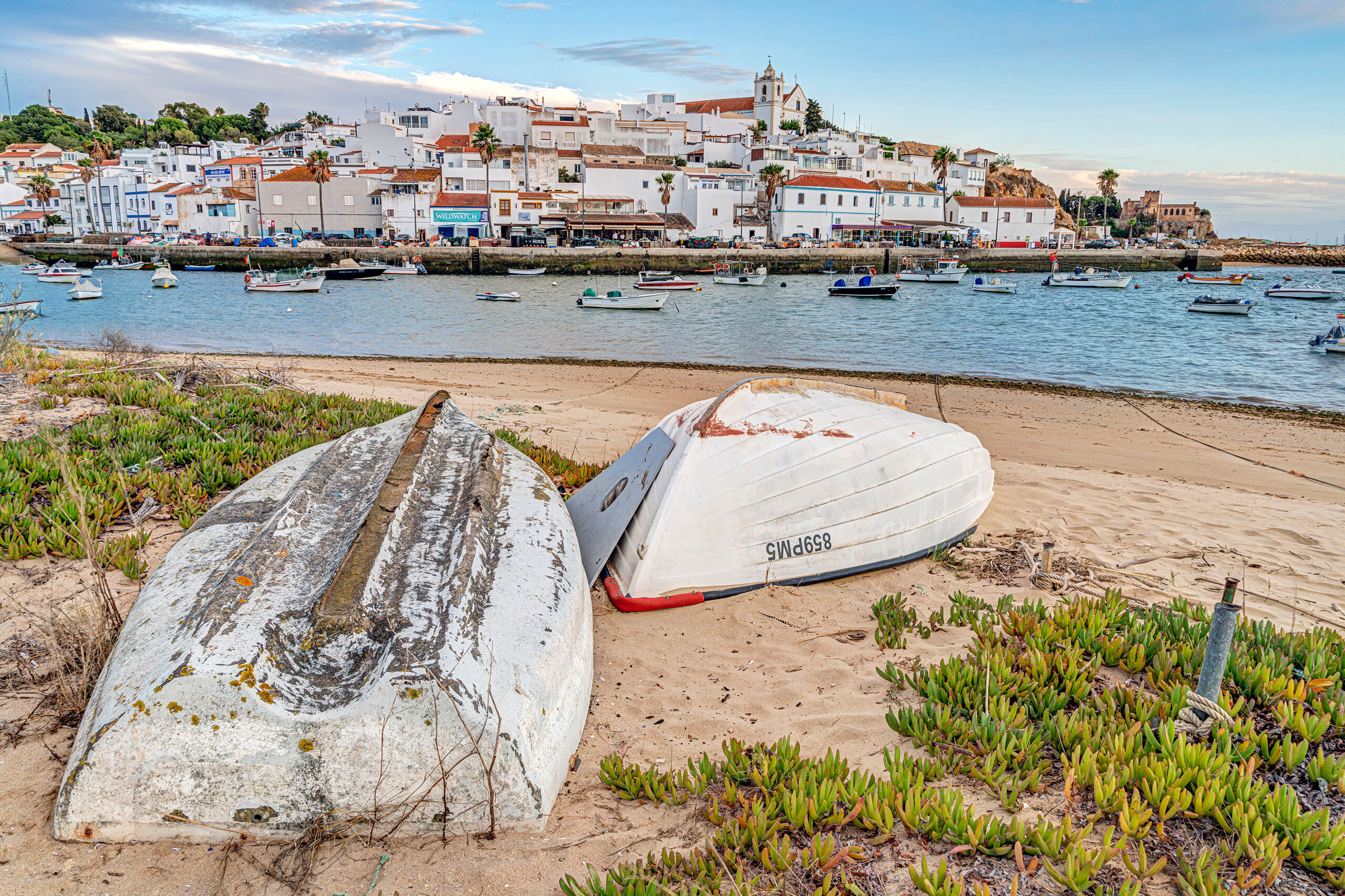 Ferragudo Southern Portugal has some absolutely spectacular beaches and cute seaside villages, like Ferragudo, shown here. With a population...