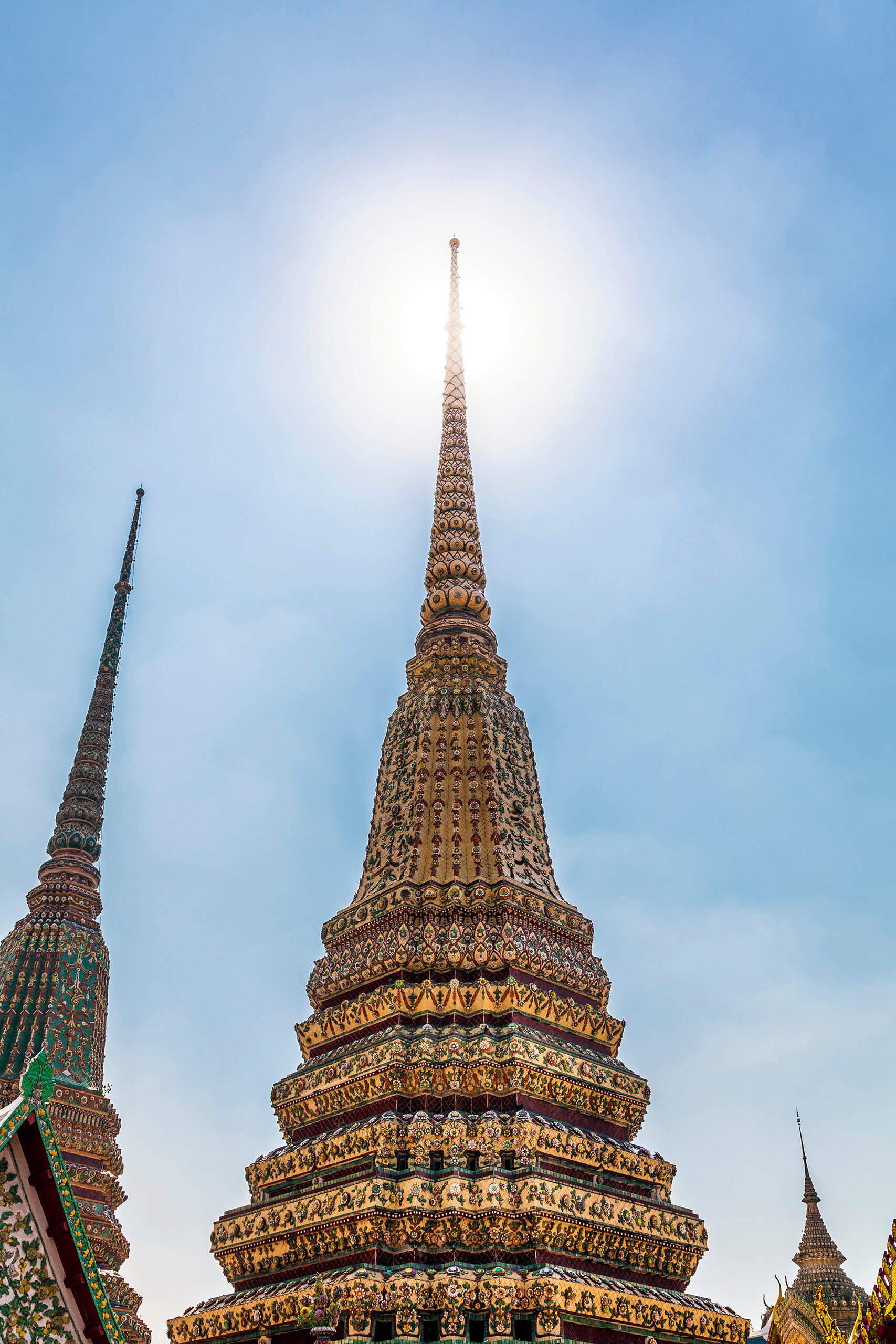 Sunshine at Wat Pho Wat Pho is famous for housing the “Reclining Buddha.” And while housing the 15 meter high, 43 meter long Buddha...