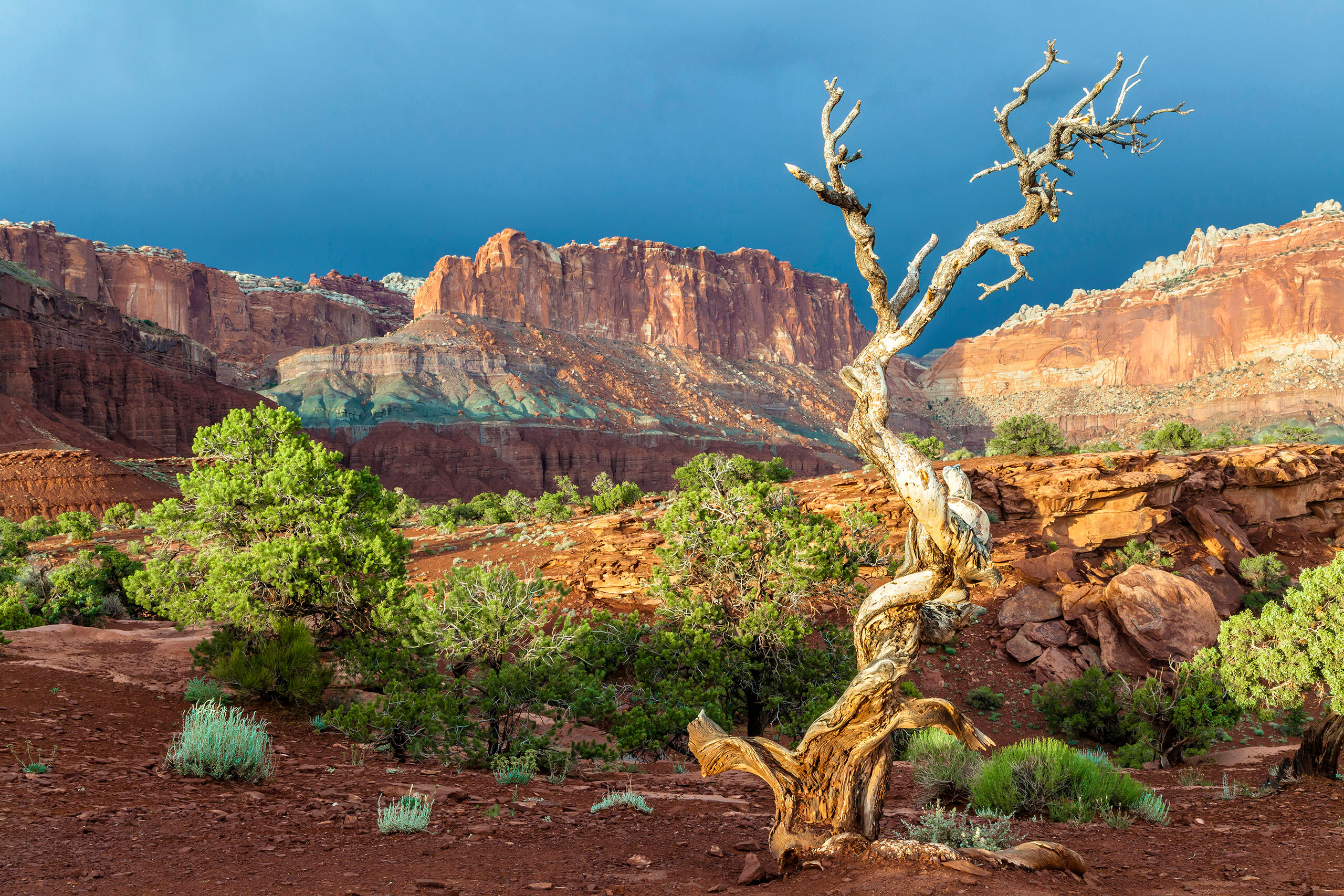 Capitol Reef Sunset Capitol Reef gets about half the visitors each year as Arches or Bryce Canyon, due largely to its remote location. For this...
