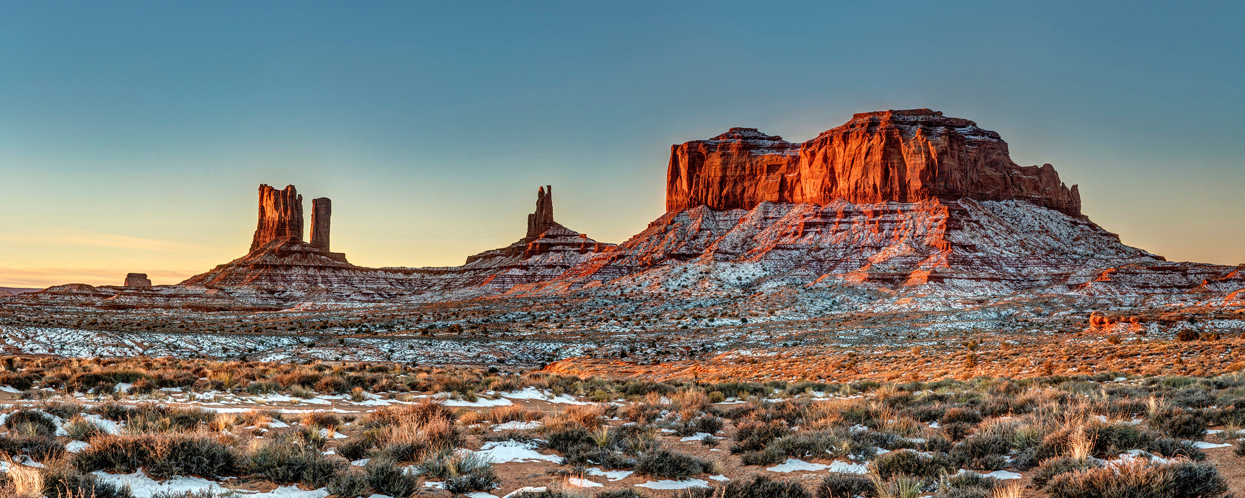 Snowy Sunrise near Monument Valley One doesn't normally associate the desert with cold and snow, but when I took this photo on the morning of December 1, 2016, &...