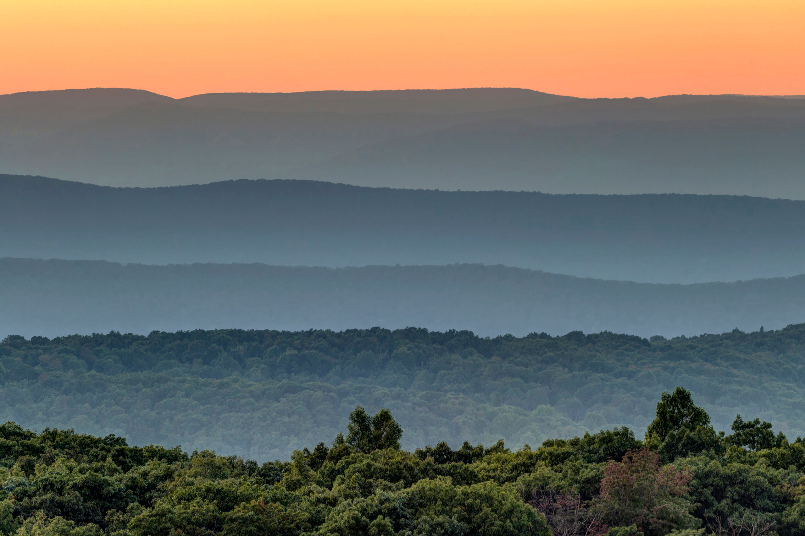 Layer Cake Shenandoah National Park's Skyline Drive is a beautiful road through the forested mountains of the Shenandoah Range, in northern...