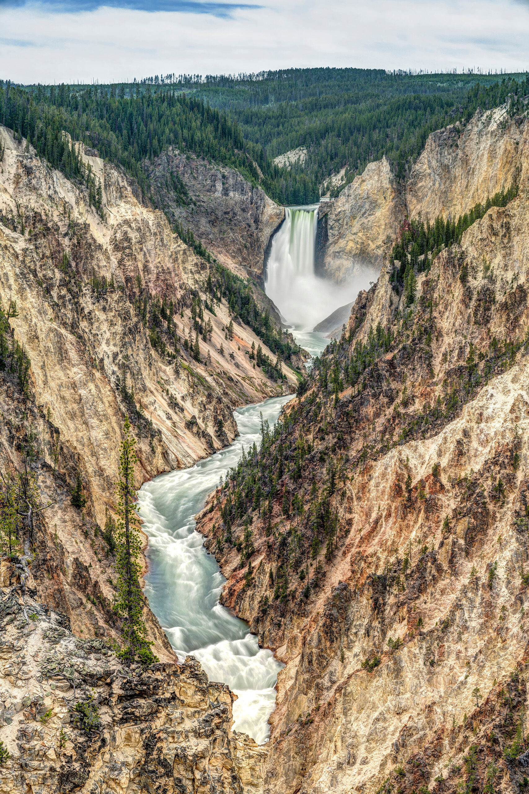 Grand Canyon of the Yellowstone Yellowstone National Park, in northwest Wyoming, has so many famous features, it is hard to keep track of them all. But the Grand...